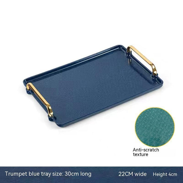 Light Luxury Household Rectangular Tray