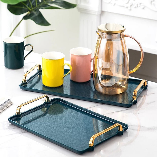 Light Luxury Household Rectangular Tray