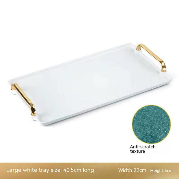 Light Luxury Household Rectangular Tray