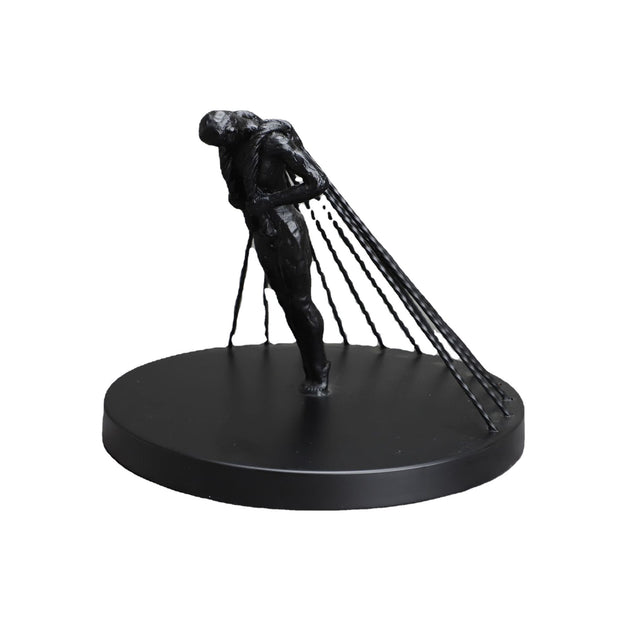 Modern Minimalist Black Metal Cast Iron Slim Study Desktop Accessories Decoration