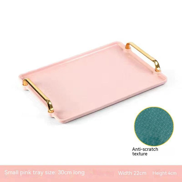 Light Luxury Household Rectangular Tray