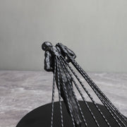 Modern Minimalist Black Metal Cast Iron Slim Study Desktop Accessories Decoration