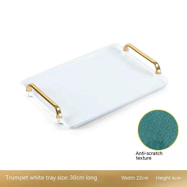 Light Luxury Household Rectangular Tray