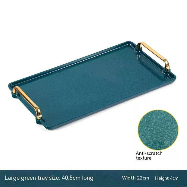 Light Luxury Household Rectangular Tray