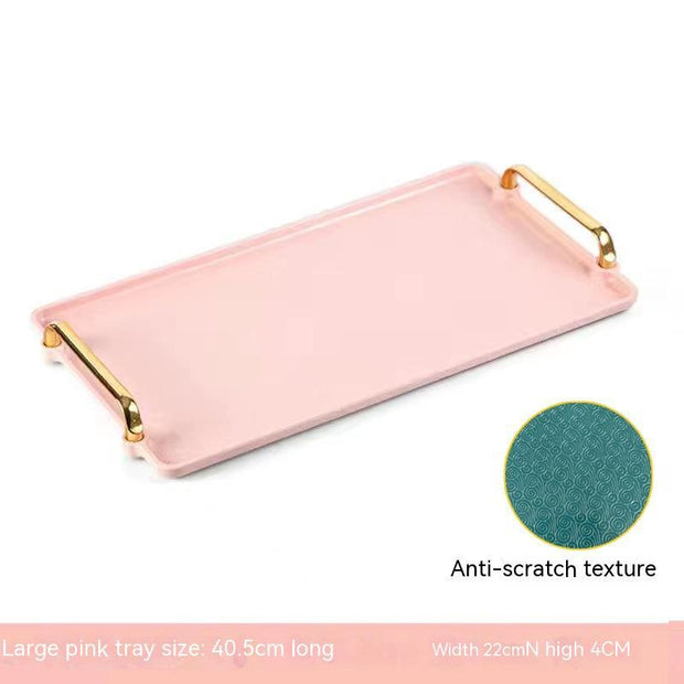 Light Luxury Household Rectangular Tray