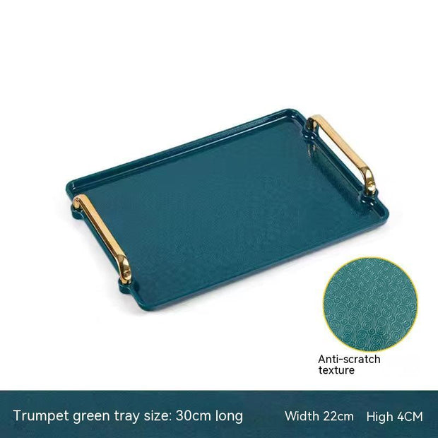 Light Luxury Household Rectangular Tray