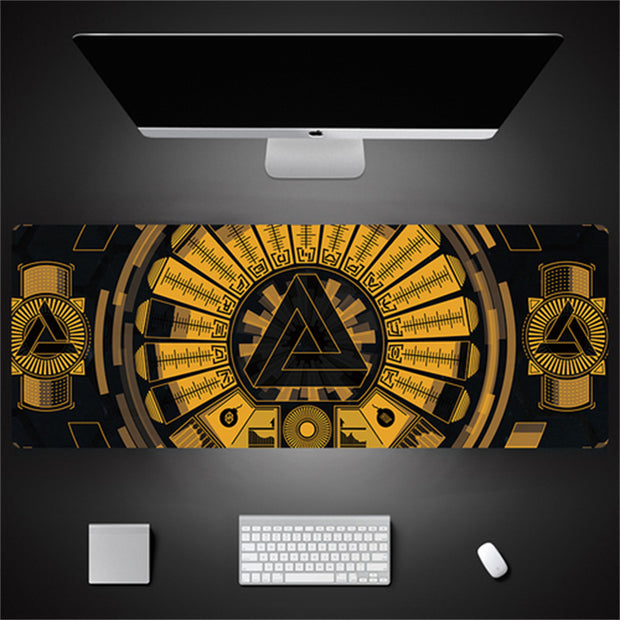 Industrial Style Tech Oversized Seam Keyboard Mouse Desk Pad