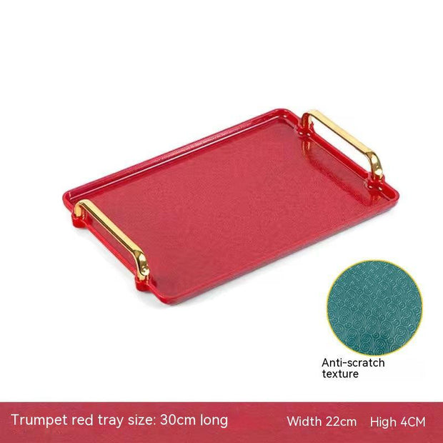 Light Luxury Household Rectangular Tray