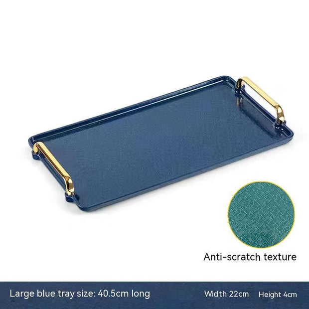 Light Luxury Household Rectangular Tray
