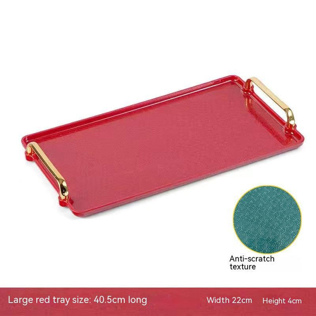 Light Luxury Household Rectangular Tray
